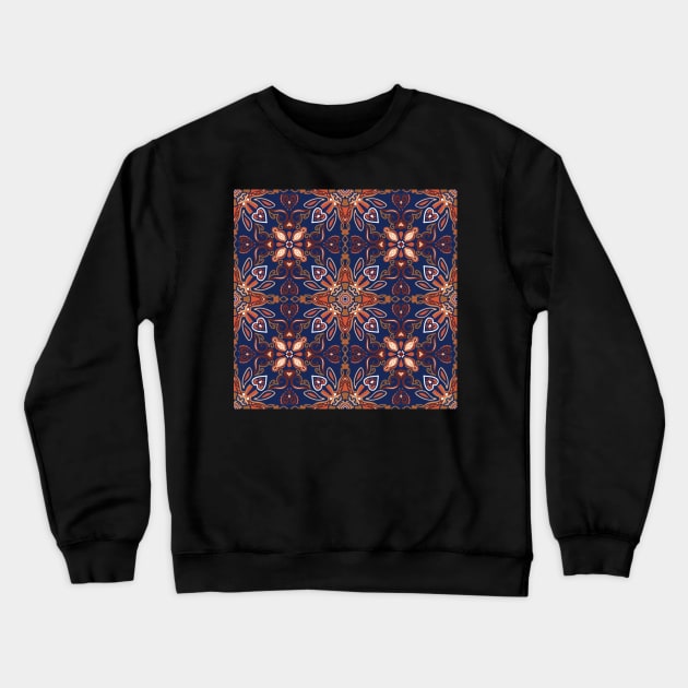Radial flower pattern Crewneck Sweatshirt by scrambledpegs